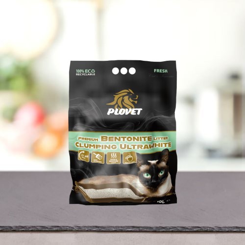 Plovet Premium Podestýlka Bentonite Ultra White Fresh 10 L