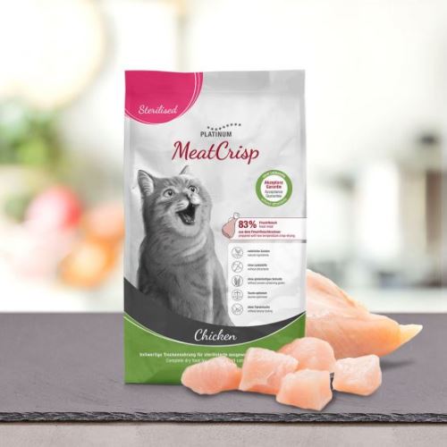 Platinum MeatCrisp Sterilised Chicken - Kuře pro kastrované kočky
