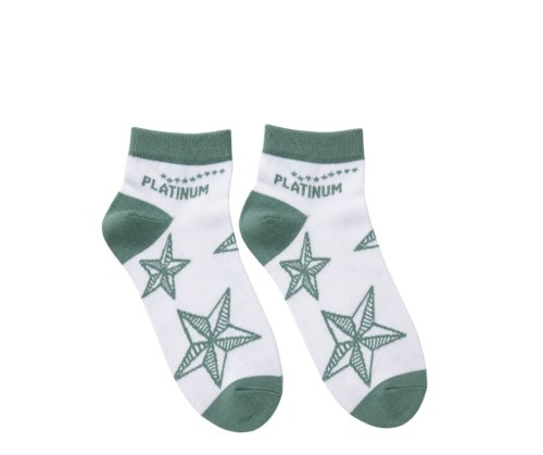 Platinum ponožky - kotníčkové - ZELENÁ Platinum ponožky - kotníčkové - ZELENÁ